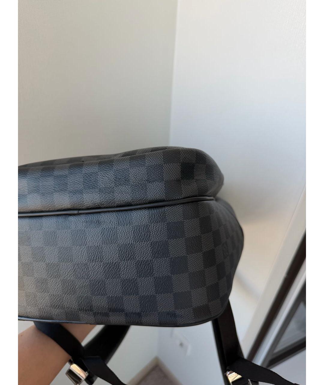 LOUIS VUITTON Антрацитовый рюкзак, фото 6