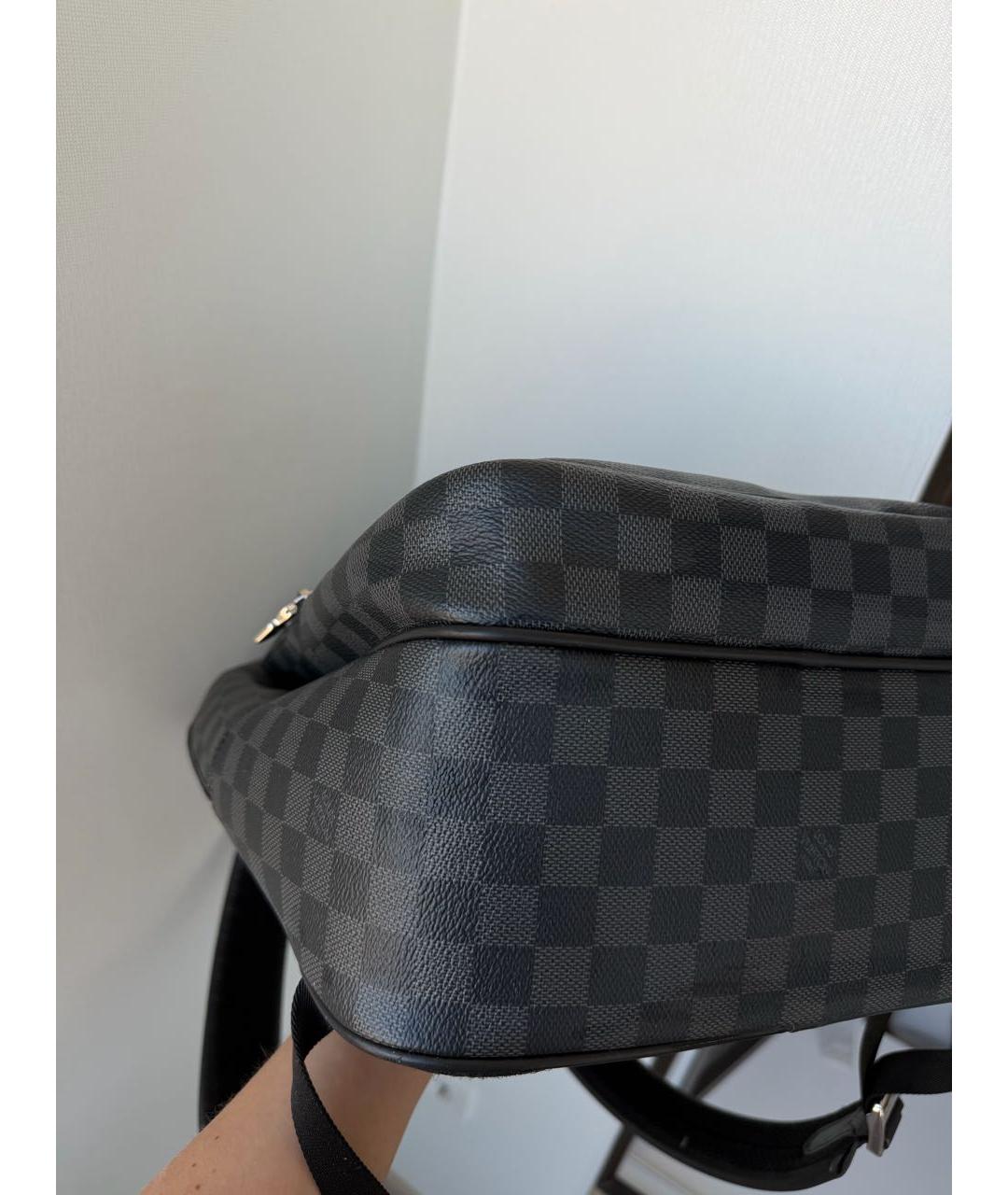 LOUIS VUITTON Антрацитовый рюкзак, фото 5