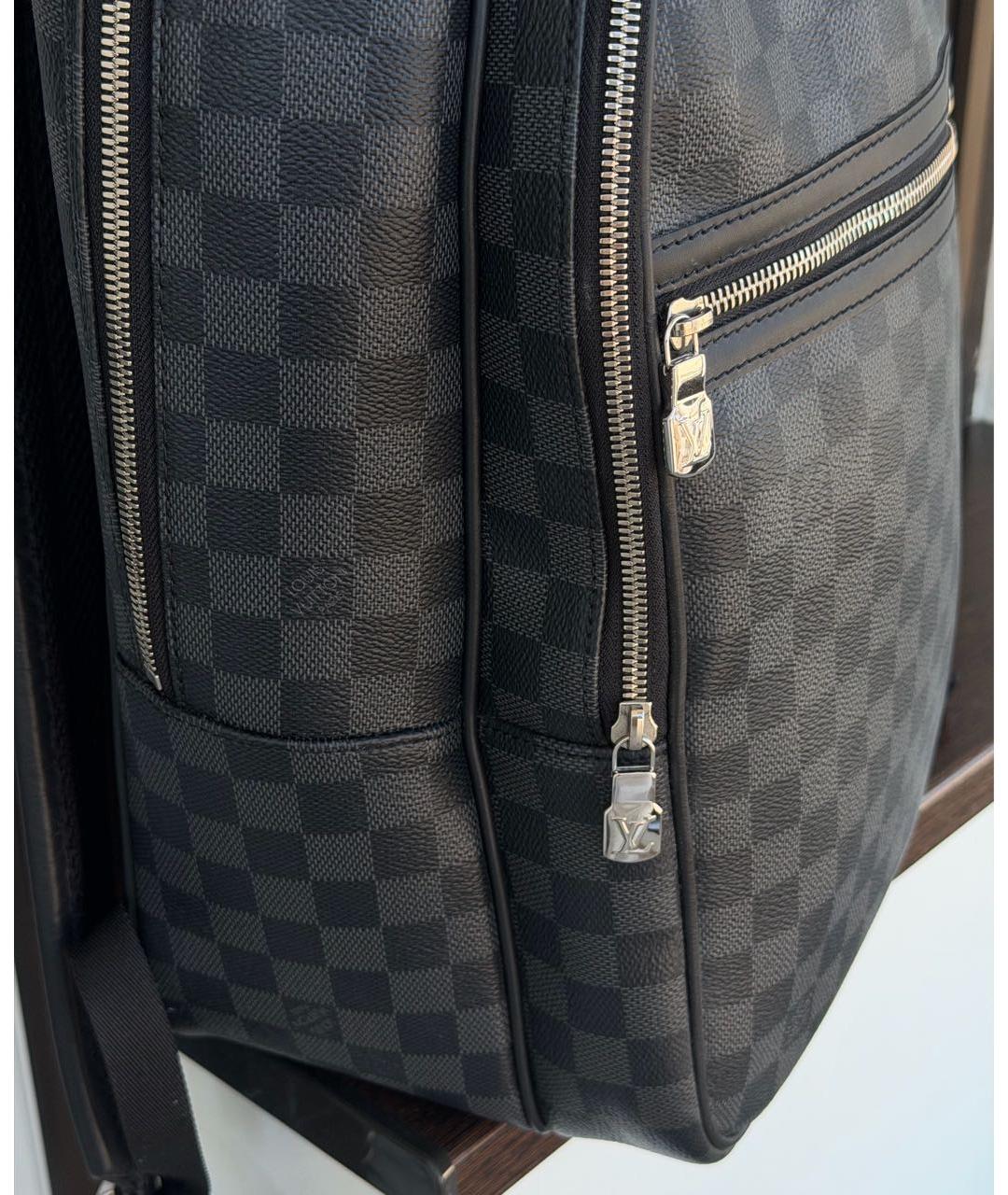 LOUIS VUITTON Антрацитовый рюкзак, фото 2