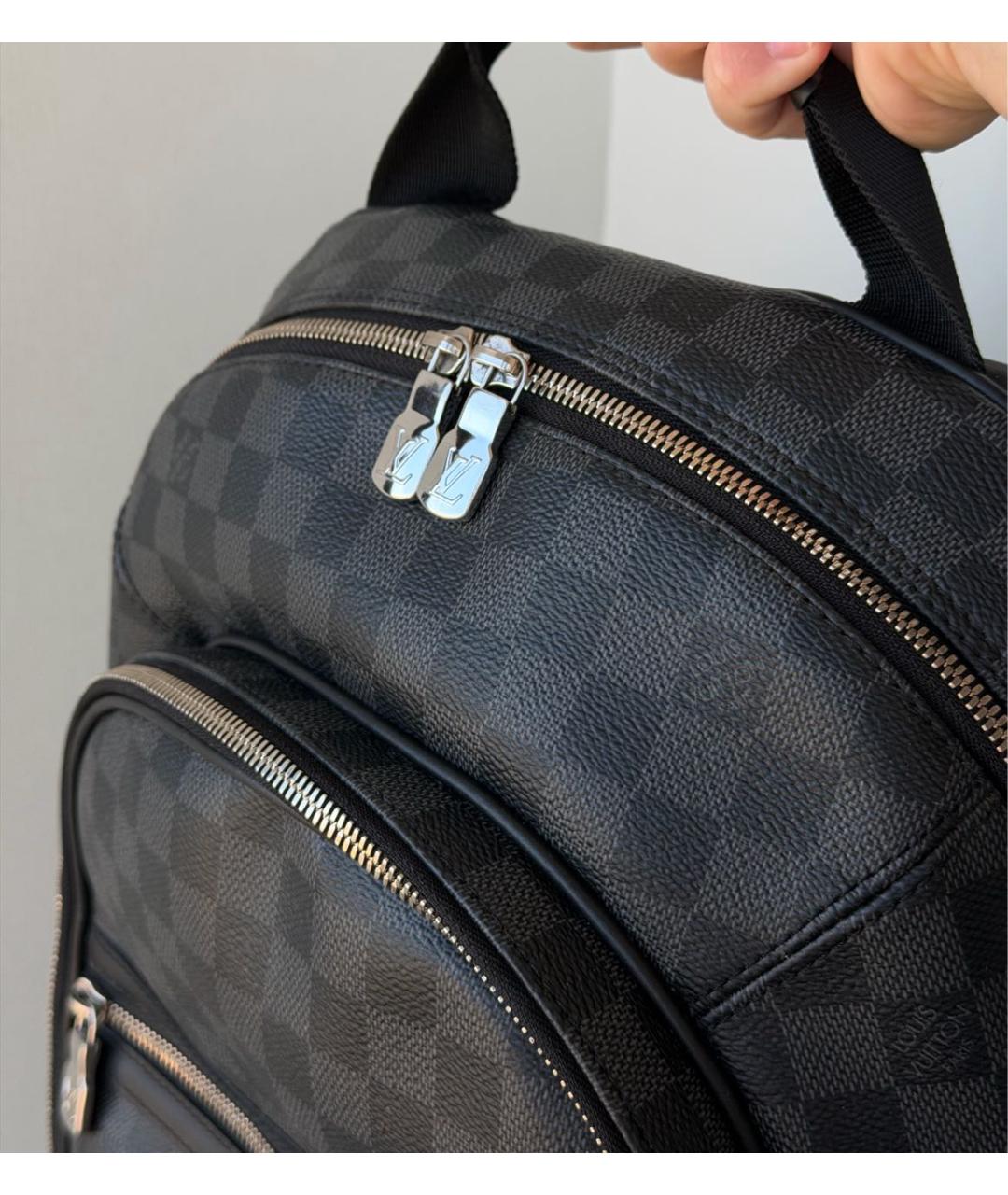 LOUIS VUITTON Антрацитовый рюкзак, фото 4