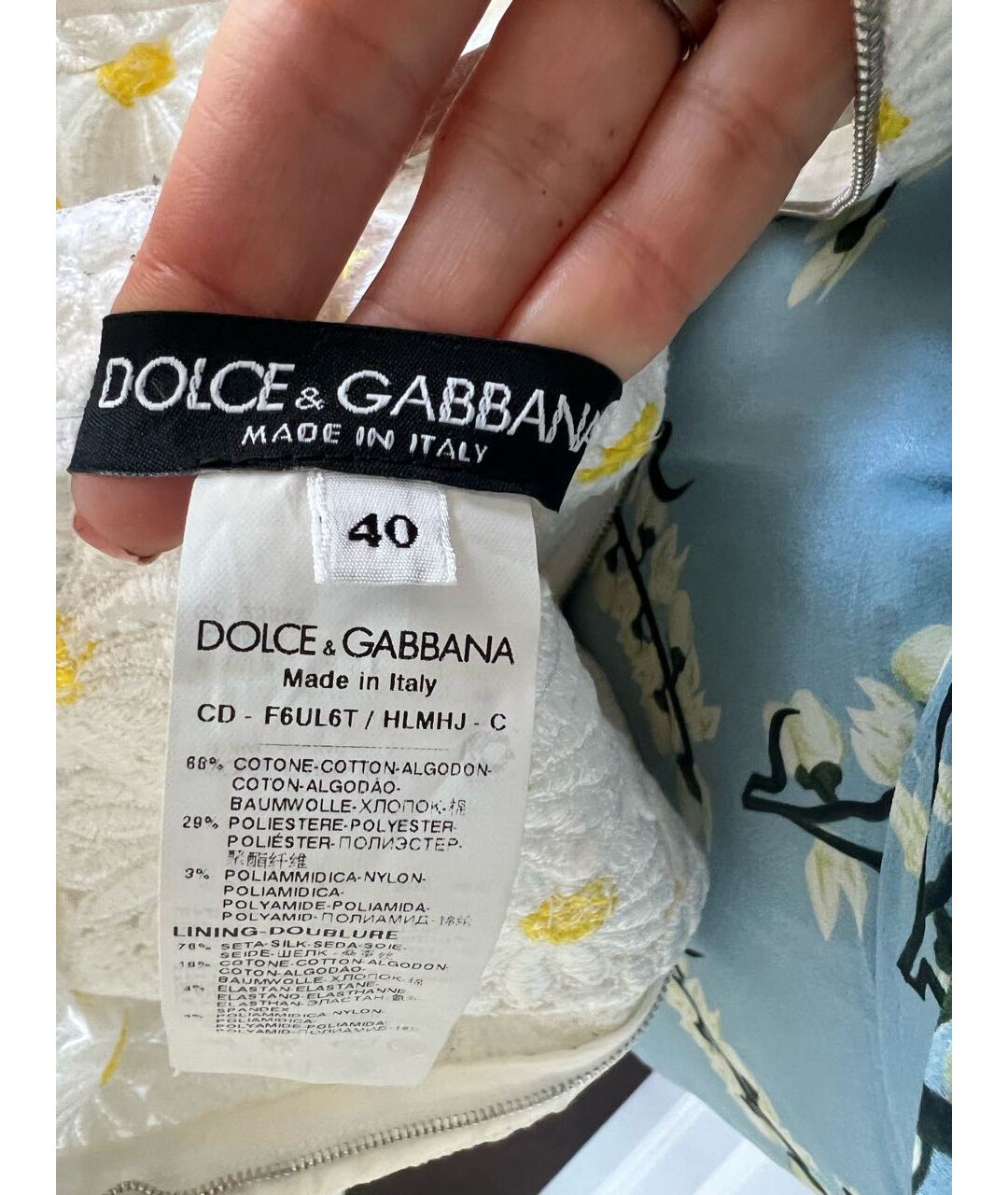 DOLCE&GABBANA Белое кружевное повседневное платье, фото 5