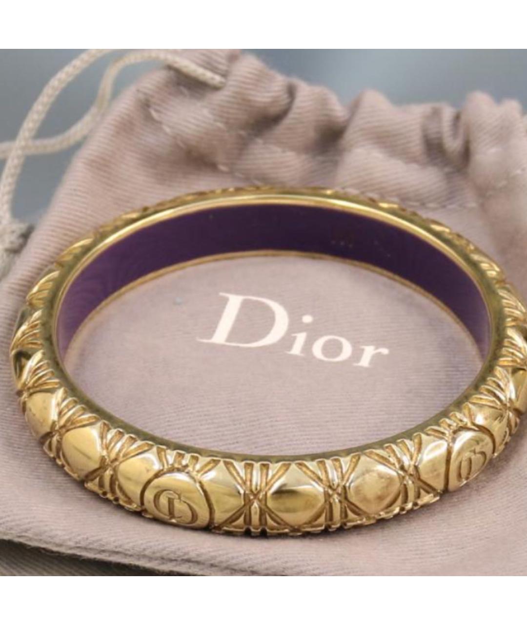 CHRISTIAN DIOR Золотой позолоченный браслет, фото 3