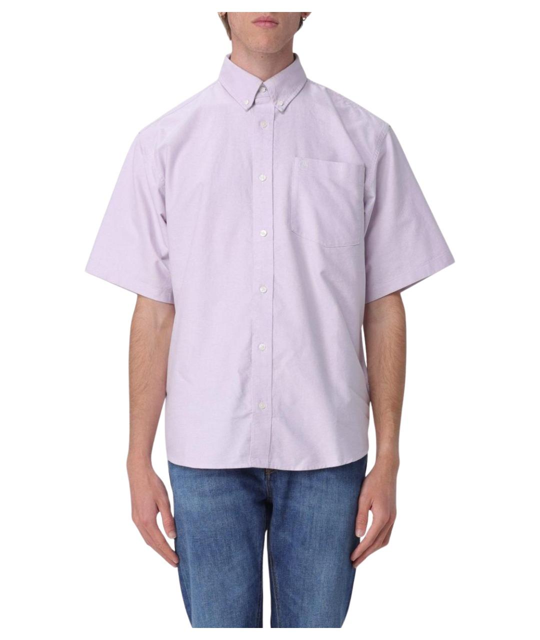 CARHARTT WIP Фиолетовая хлопковая кэжуал рубашка, фото 1