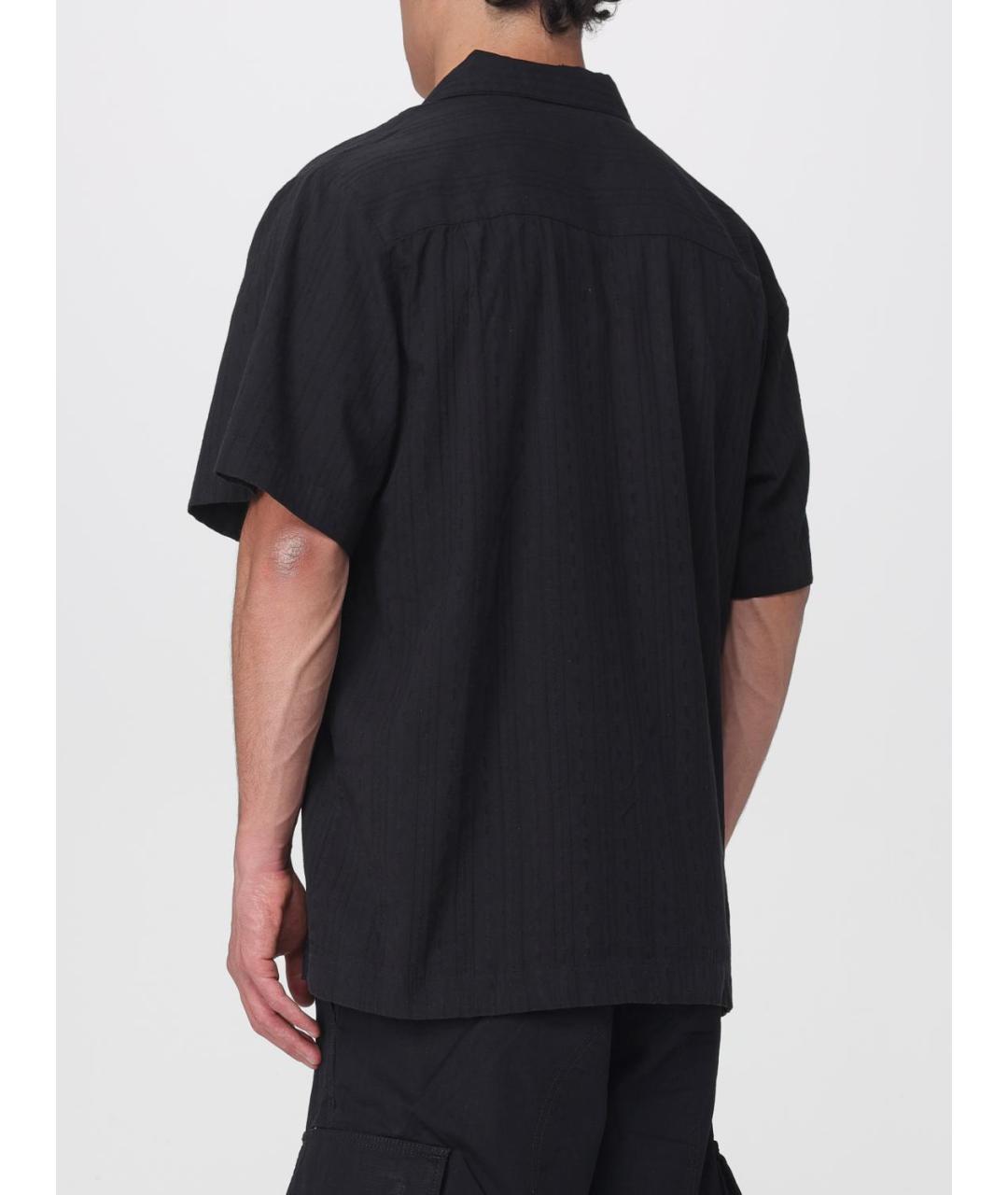 CARHARTT WIP Черная хлопковая кэжуал рубашка, фото 3