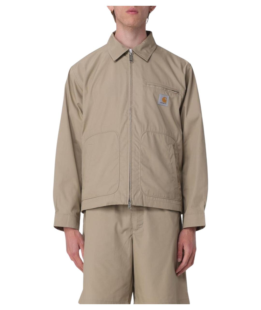 CARHARTT WIP Бежевая хлопковая куртка, фото 1