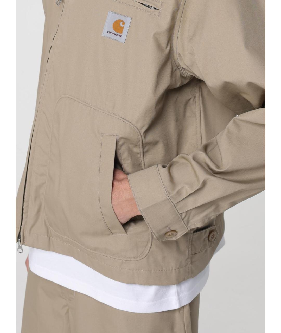CARHARTT WIP Бежевая хлопковая куртка, фото 5