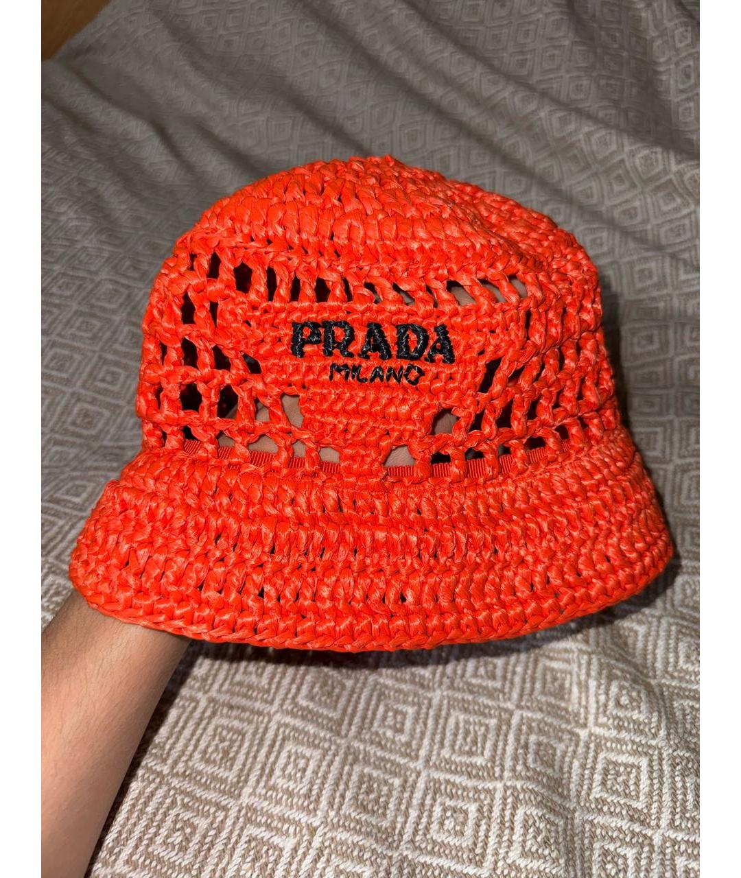 PRADA Оранжевая шляпа, фото 4