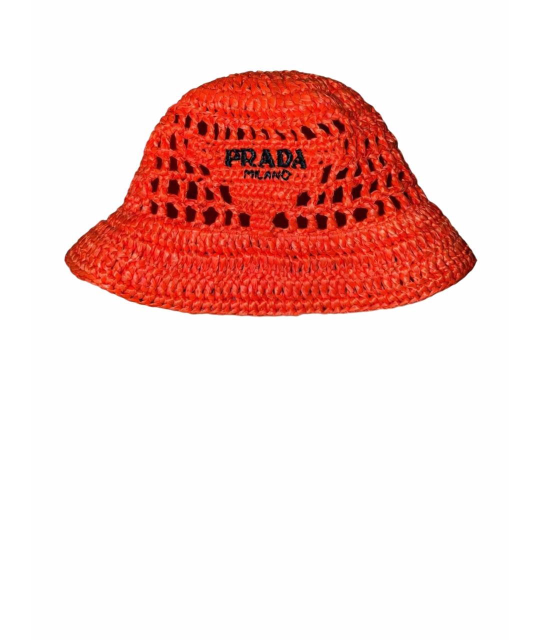 PRADA Оранжевая шляпа, фото 1