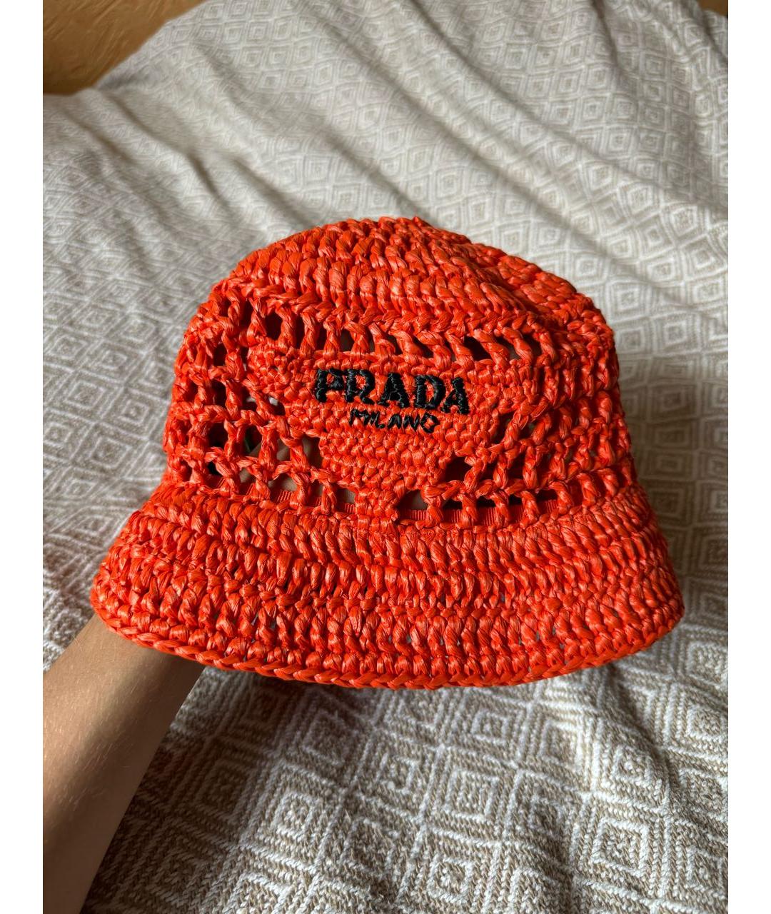 PRADA Оранжевая шляпа, фото 3