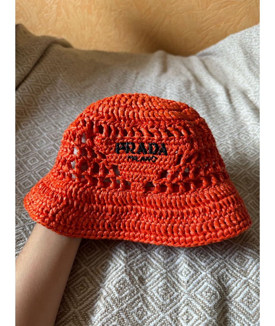 PRADA Оранжевая шляпа, фото 2