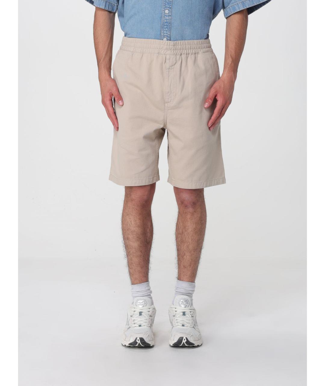 CARHARTT WIP Бежевые хлопковые шорты, фото 5