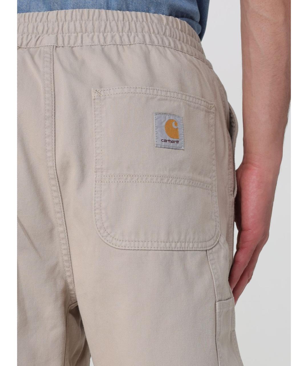 CARHARTT WIP Бежевые хлопковые шорты, фото 4