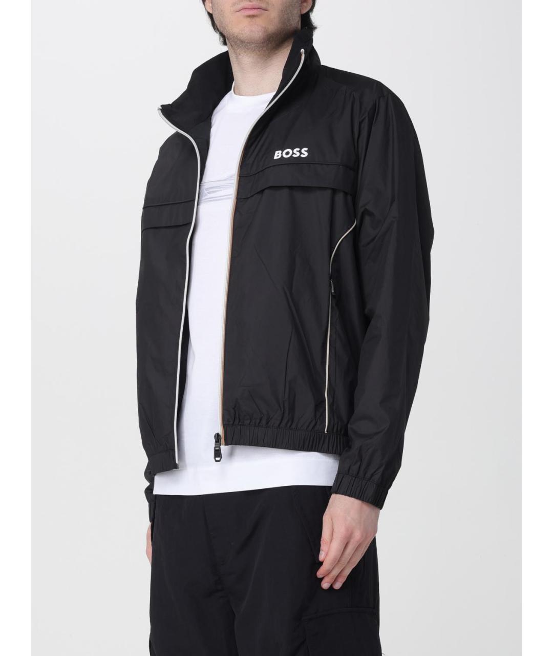 HUGO BOSS Черная полиэстеровая куртка, фото 3