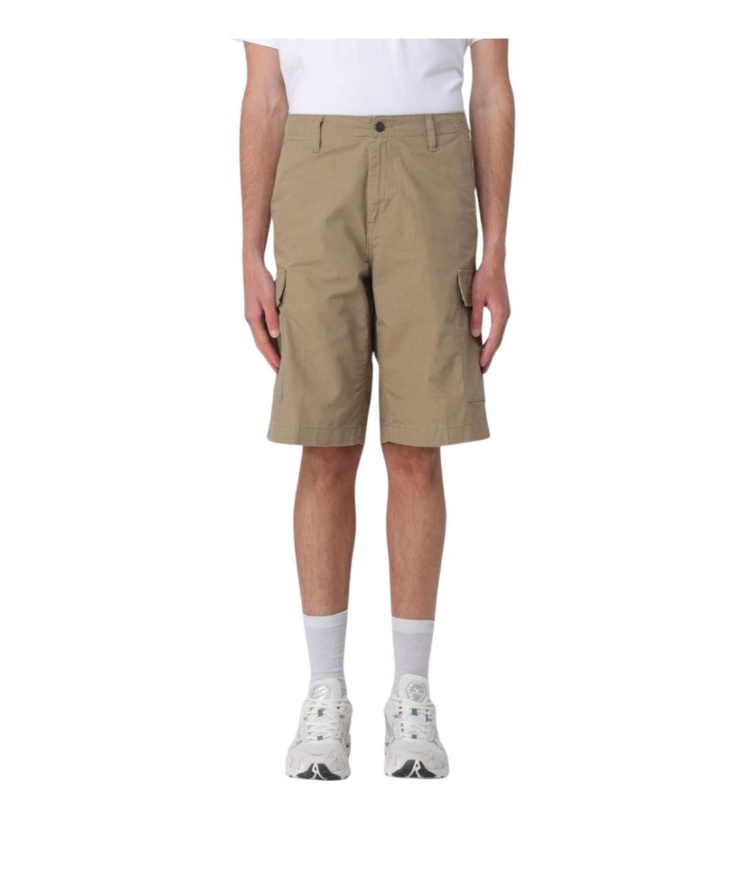 CARHARTT WIP Бежевые хлопковые шорты, фото 1