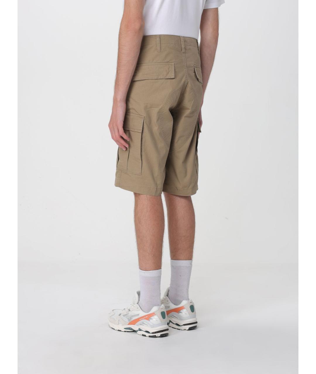 CARHARTT WIP Бежевые хлопковые шорты, фото 3