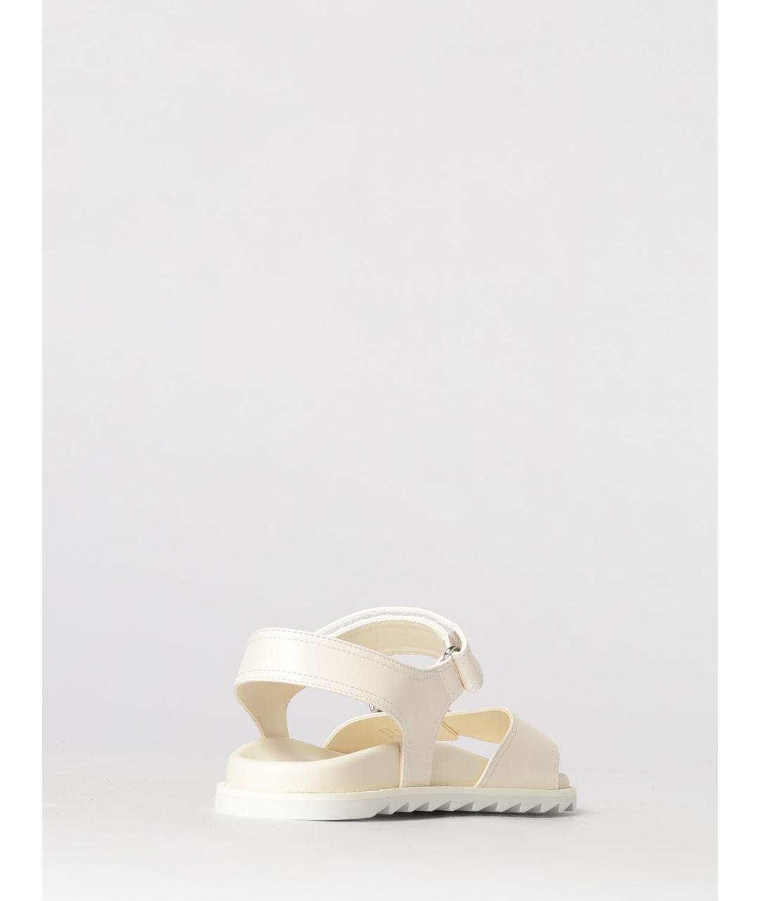 ROGER VIVIER Белые кожаные босоножки, фото 3