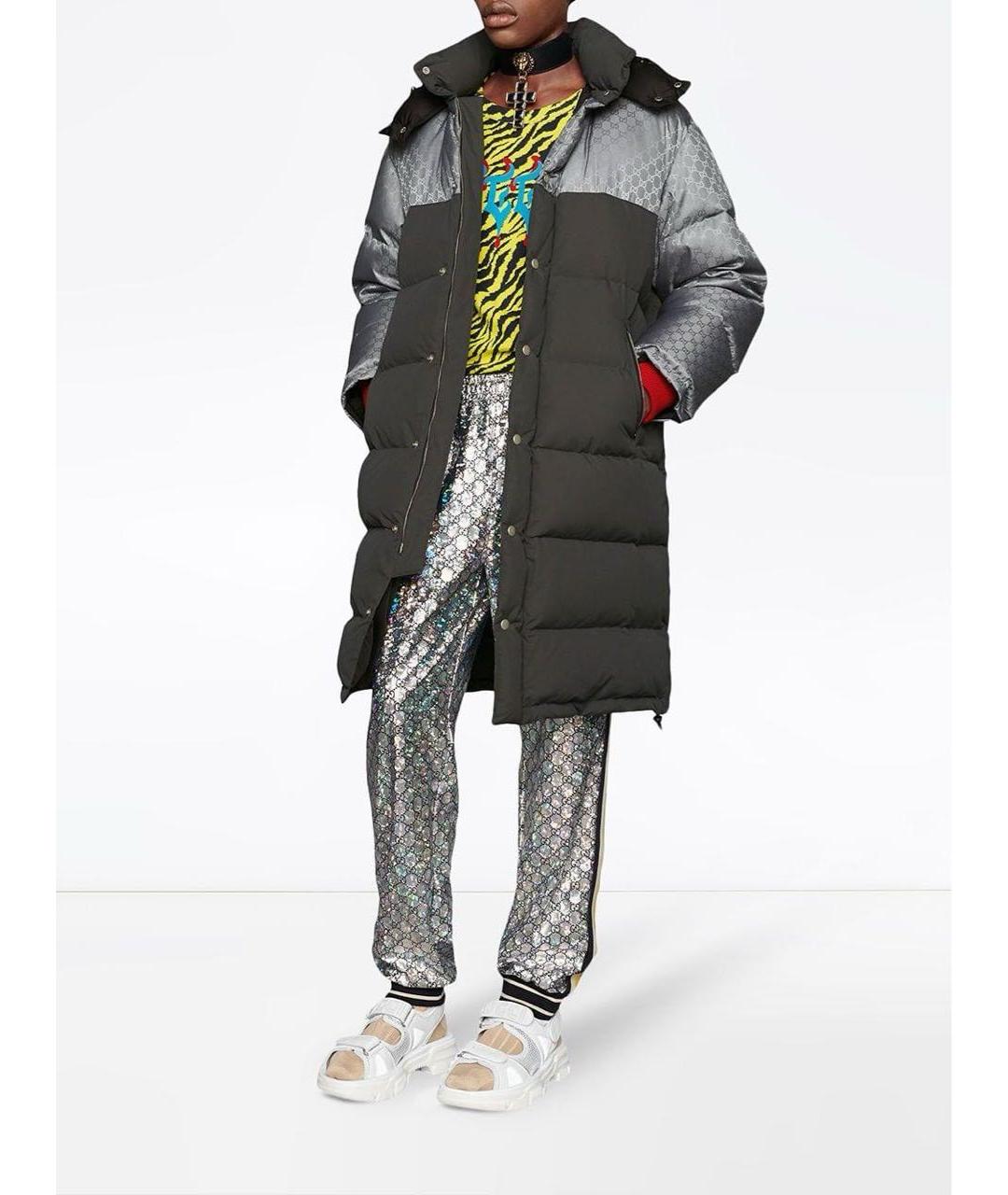 GUCCI Серый пуховик, фото 7