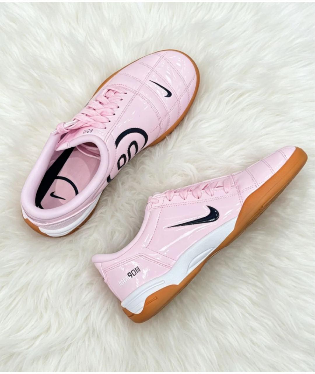 NIKE Розовые кроссовки из лакированной кожи, фото 8