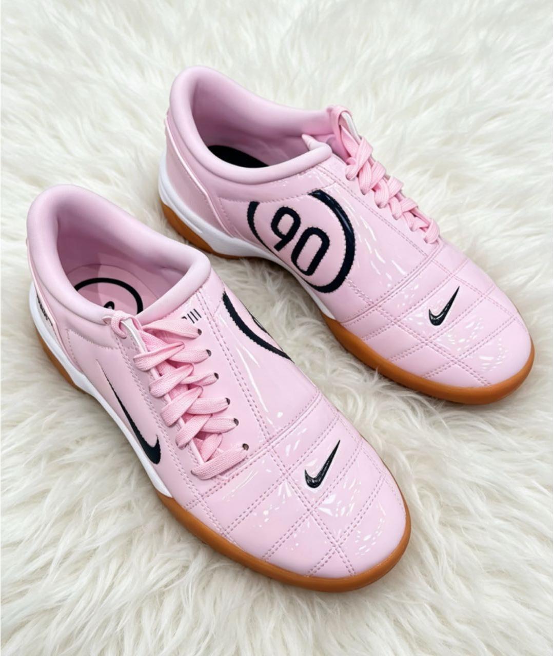 NIKE Розовые кроссовки из лакированной кожи, фото 6