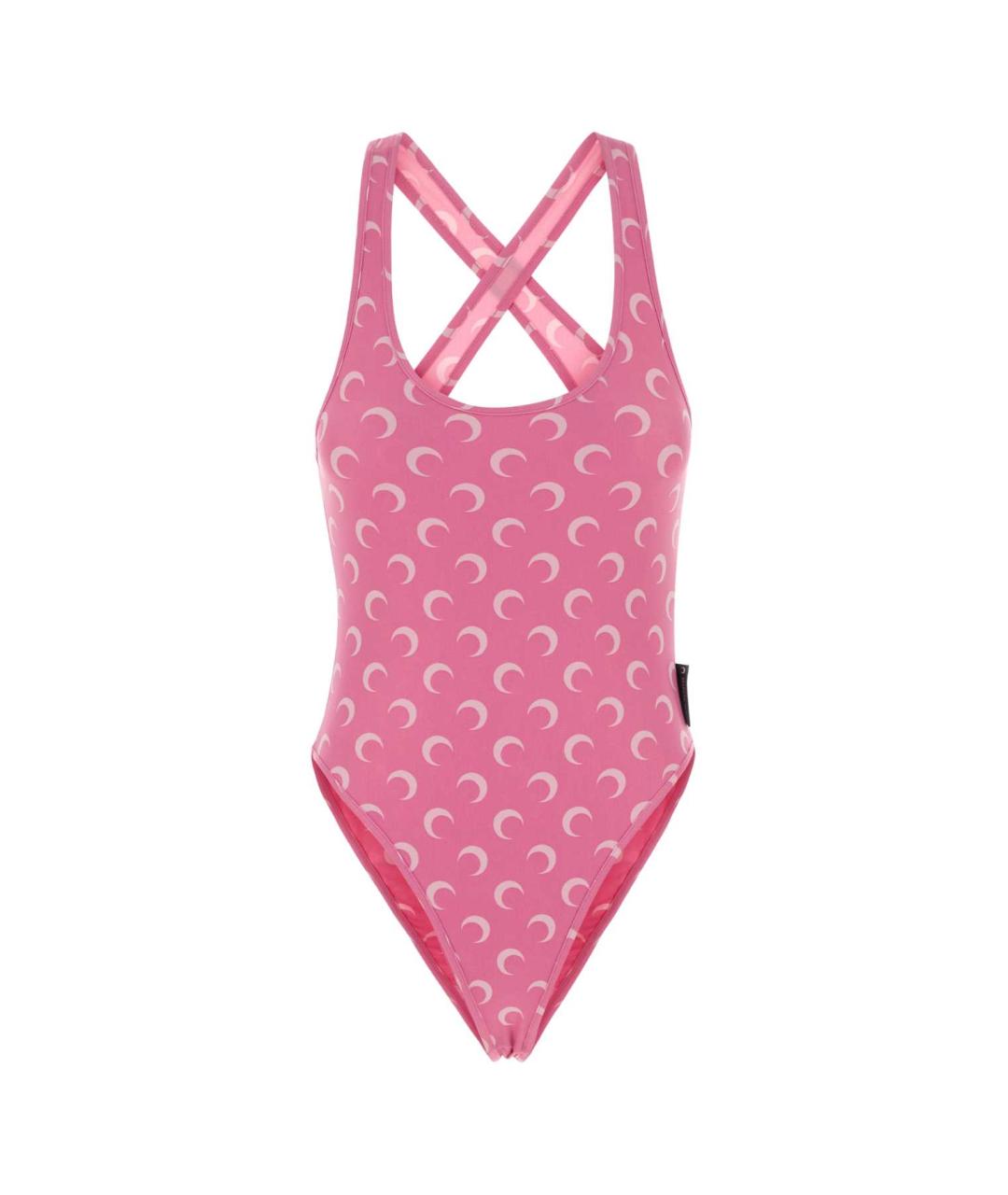 MARINE SERRE Розовый полиамидовый купальник, фото 1