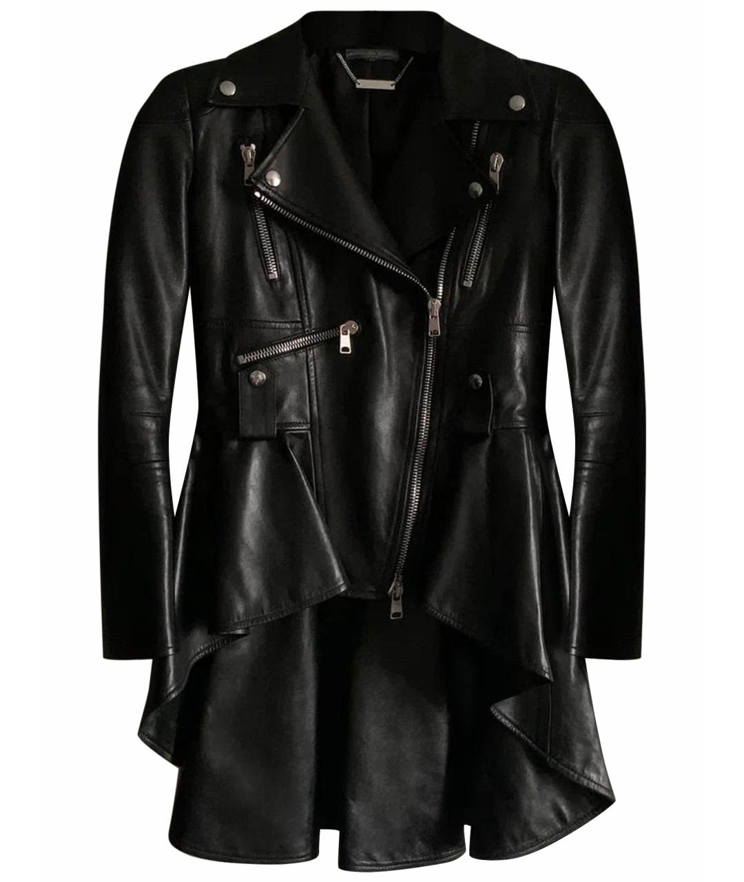 ALEXANDER MCQUEEN Черная кожаная куртка, фото 1