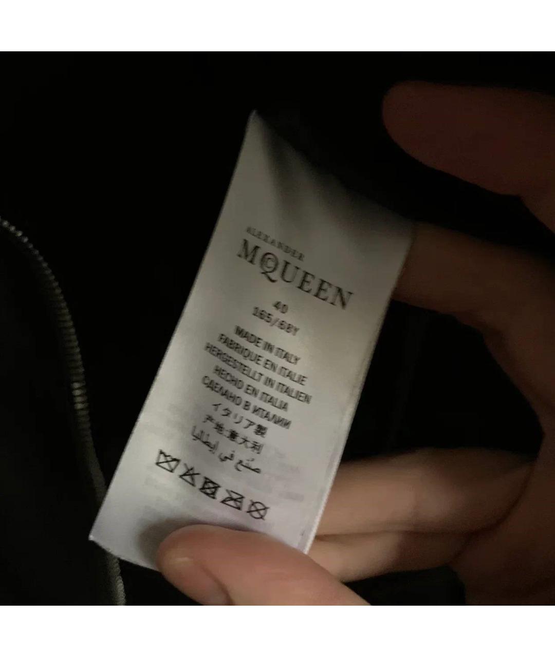 ALEXANDER MCQUEEN Черная кожаная куртка, фото 6