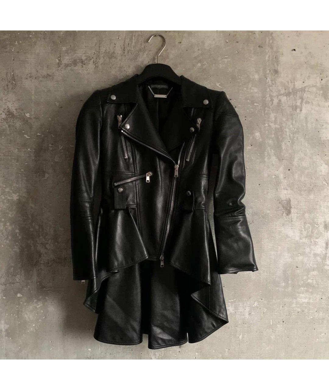 ALEXANDER MCQUEEN Черная кожаная куртка, фото 8