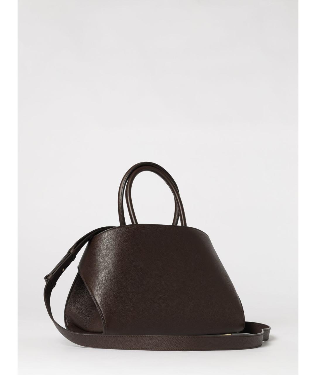 FERRAGAMO Коричневая кожаная сумка тоут, фото 3