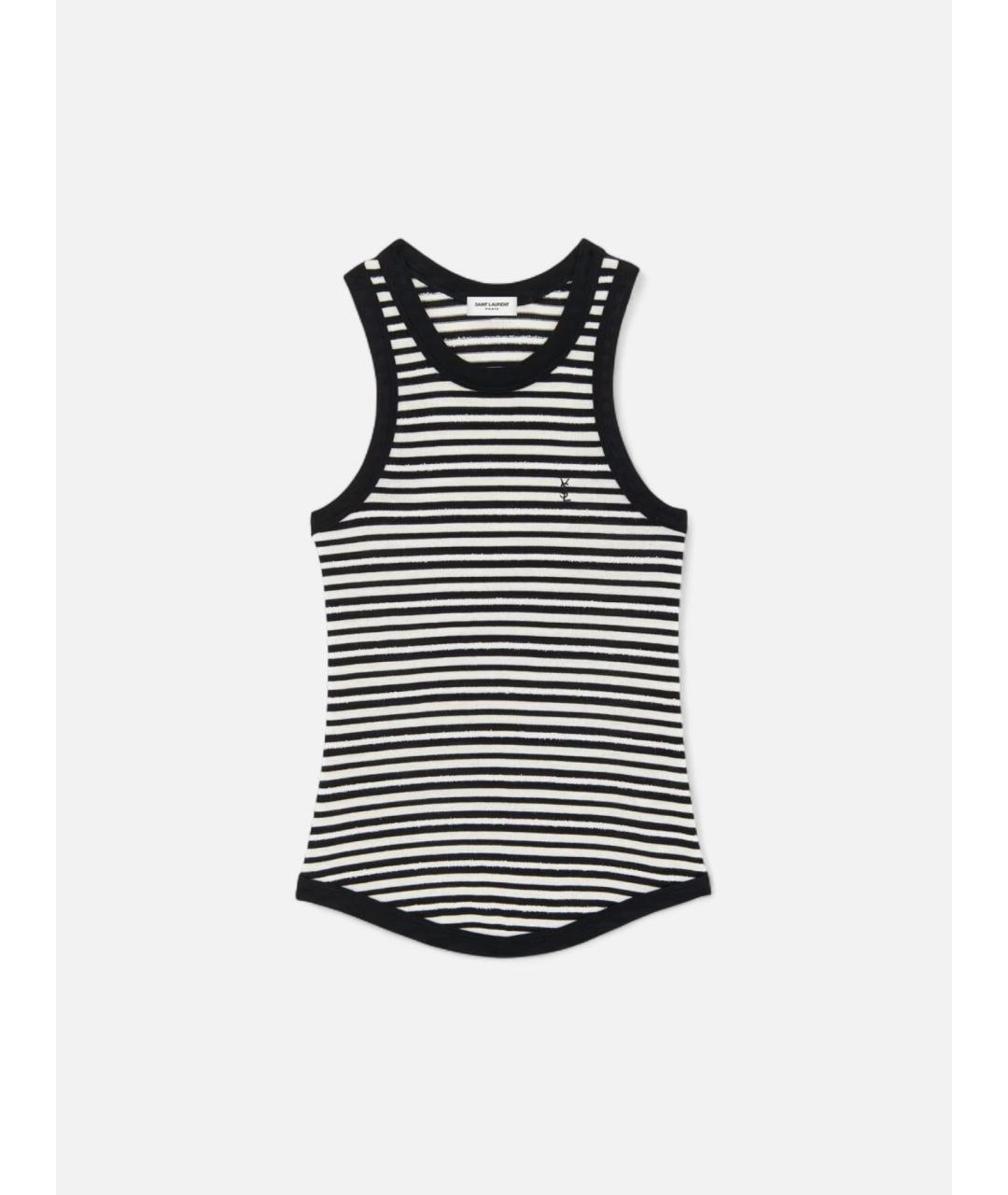 SAINT LAURENT Мульти хлопковая майка, фото 3