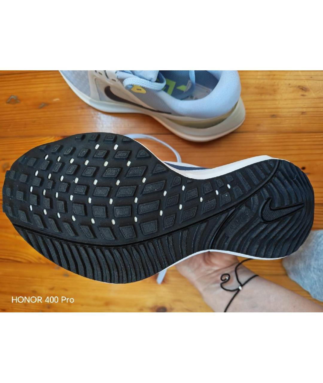 NIKE Голубые текстильные кроссовки, фото 6