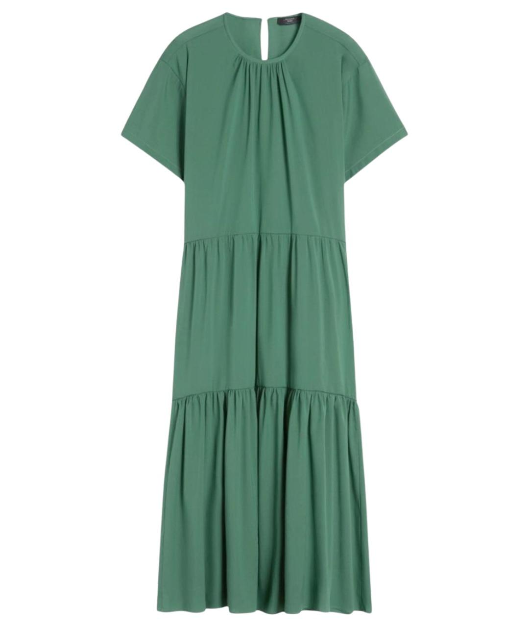 WEEKEND MAX MARA Зеленые ацетатное повседневное платье, фото 1