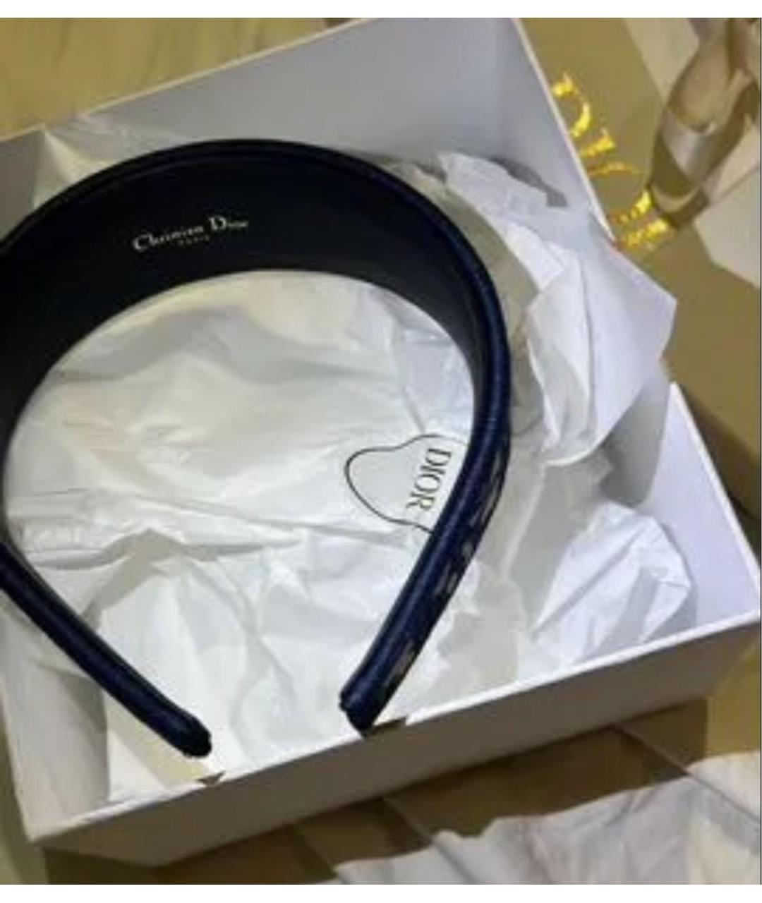 CHRISTIAN DIOR Синий ободок, фото 3