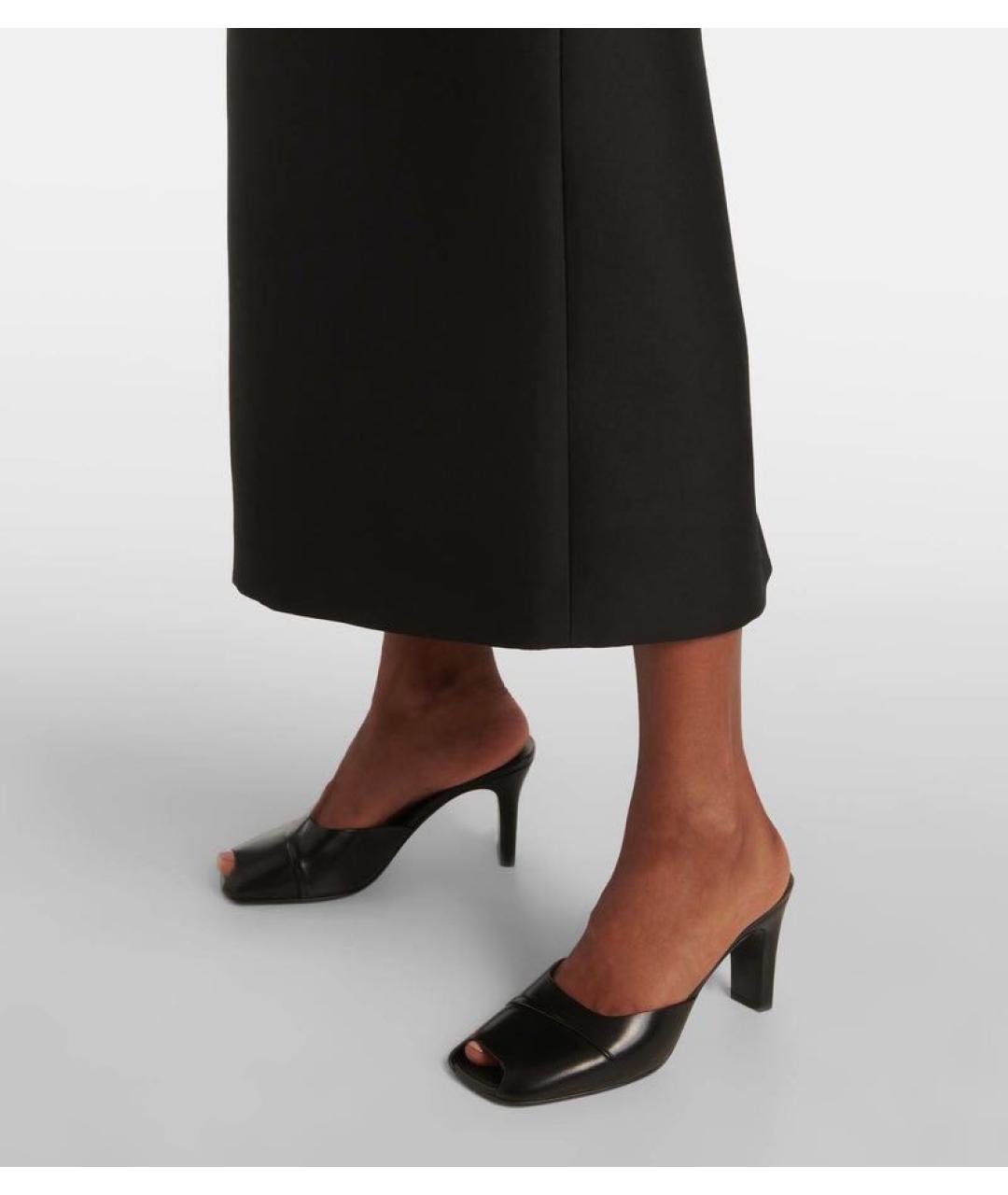 THE ROW Черные кожаные мюли, фото 2