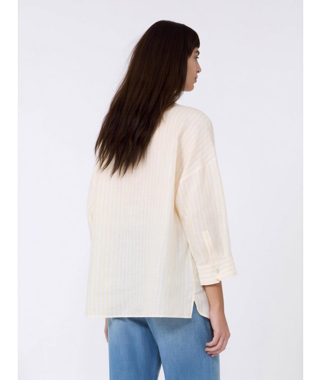 WEEKEND MAX MARA Мульти льняная рубашка, фото 4