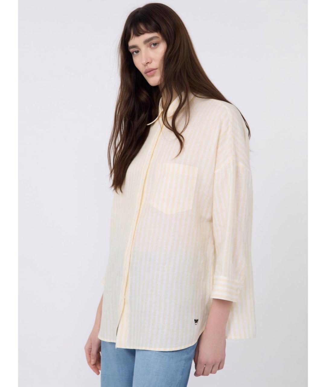 WEEKEND MAX MARA Мульти льняная рубашка, фото 5