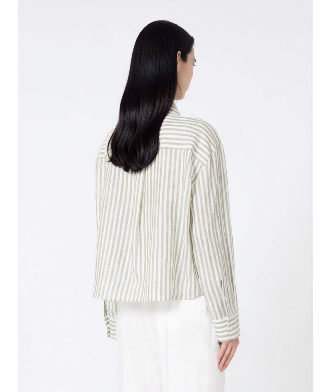WEEKEND MAX MARA Мульти льняная рубашка, фото 4