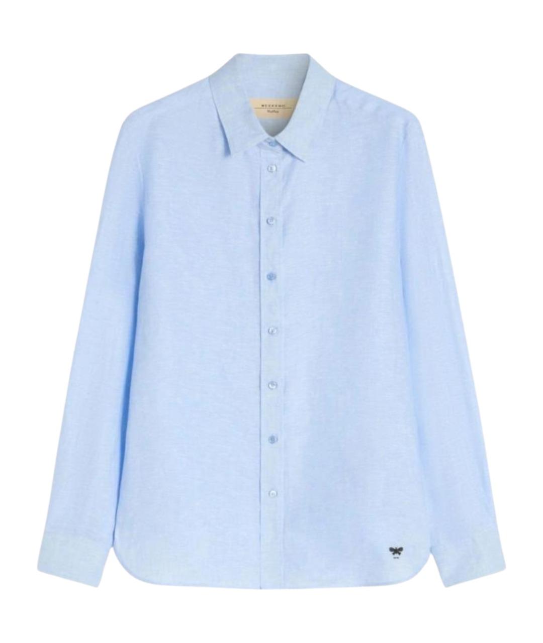 WEEKEND MAX MARA Голубая льняная рубашка, фото 1