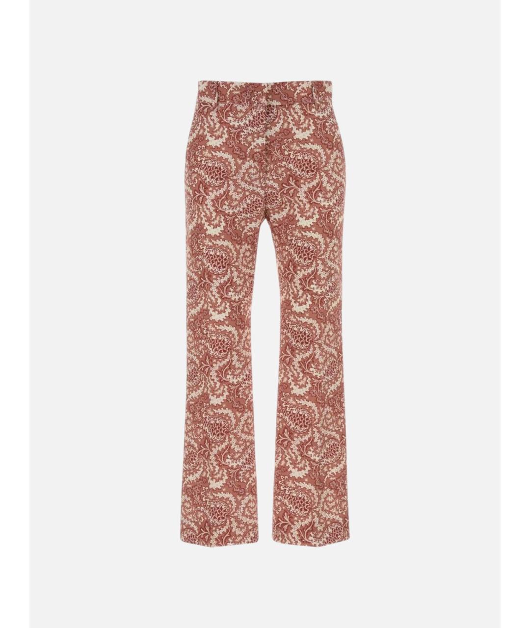 WEEKEND MAX MARA Мульти хлопковые прямые брюки, фото 3