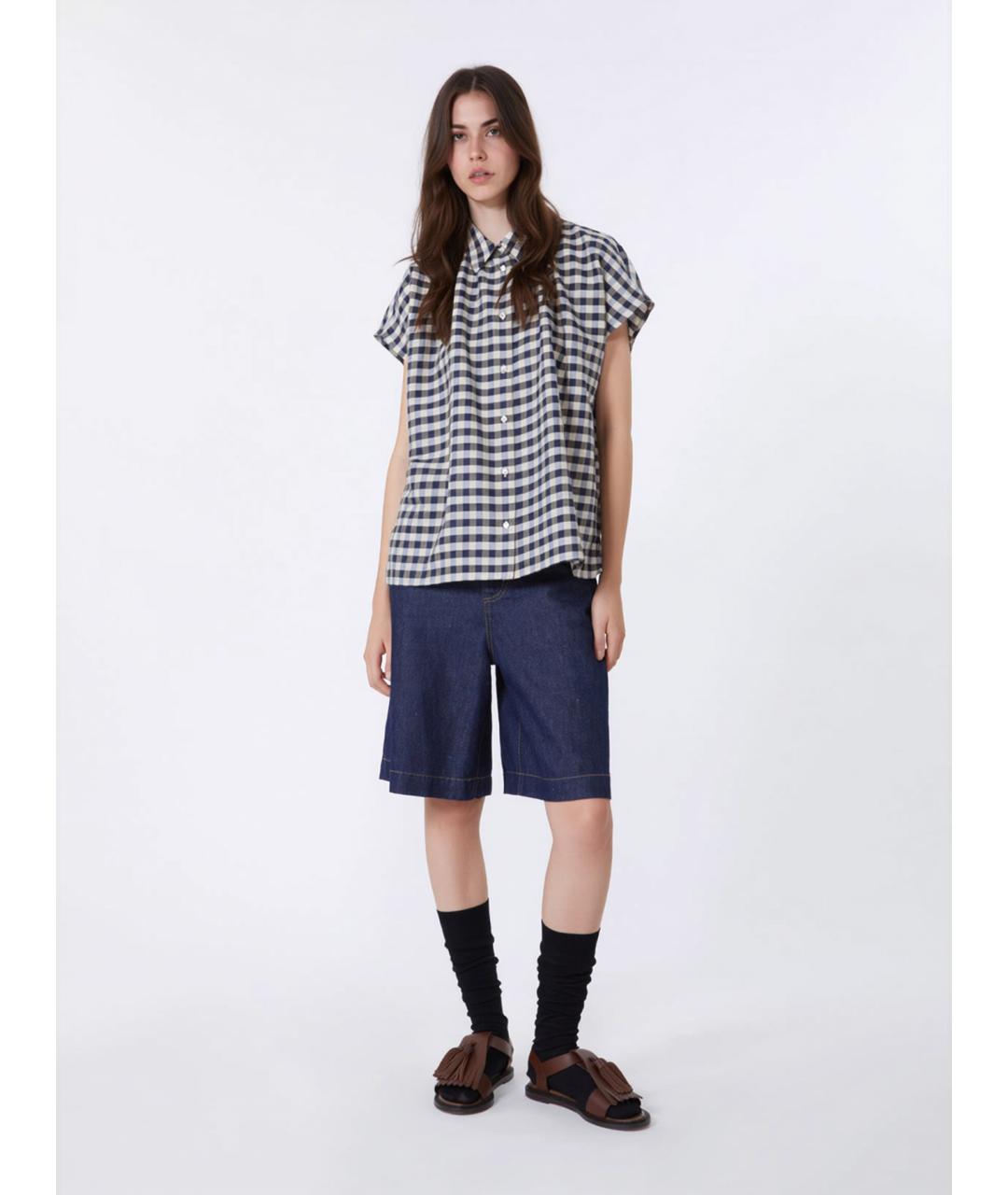 WEEKEND MAX MARA Синие хлопковые шорты, фото 2