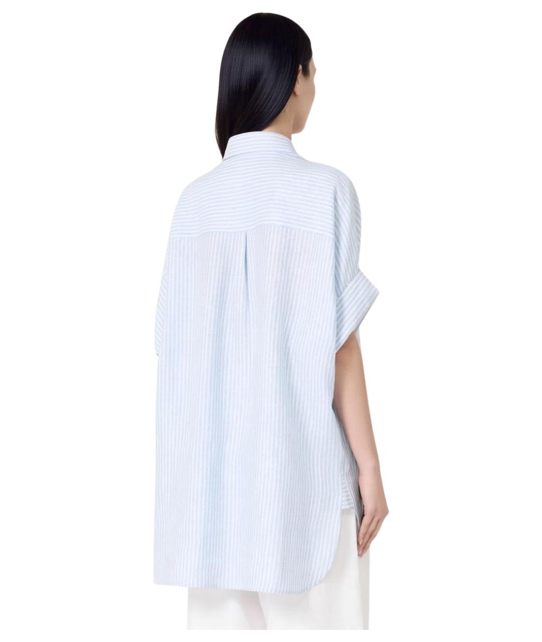 WEEKEND MAX MARA Мульти льняная рубашка, фото 4
