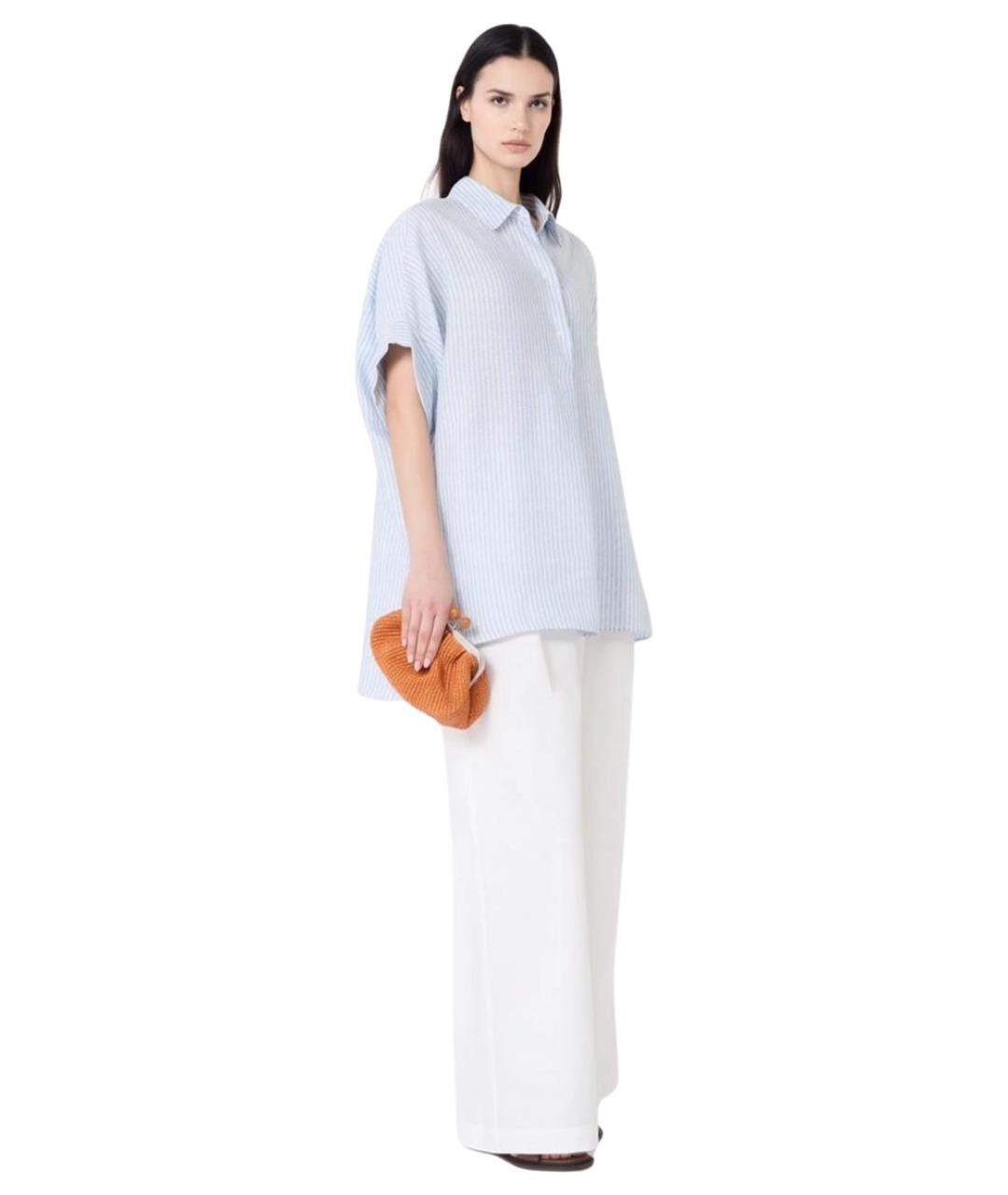 WEEKEND MAX MARA Мульти льняная рубашка, фото 2