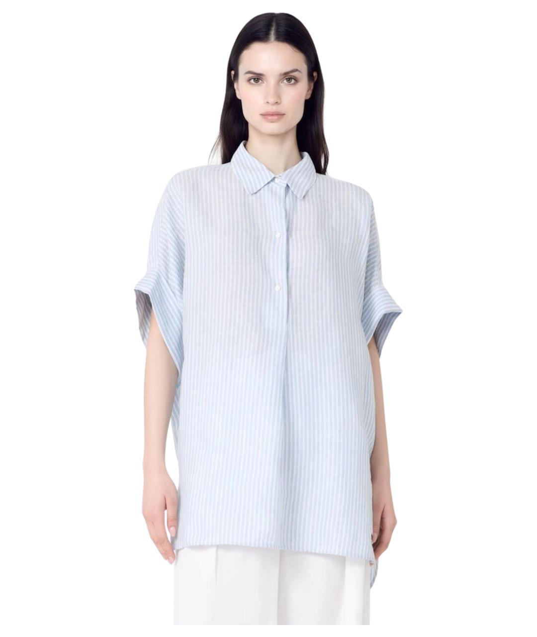 WEEKEND MAX MARA Мульти льняная рубашка, фото 3