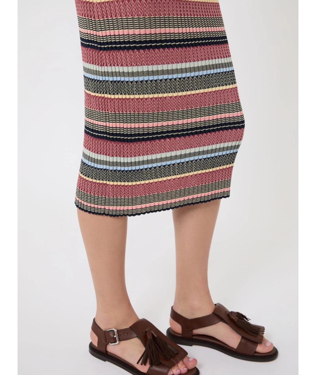 WEEKEND MAX MARA Мульти вискозное повседневное платье, фото 5