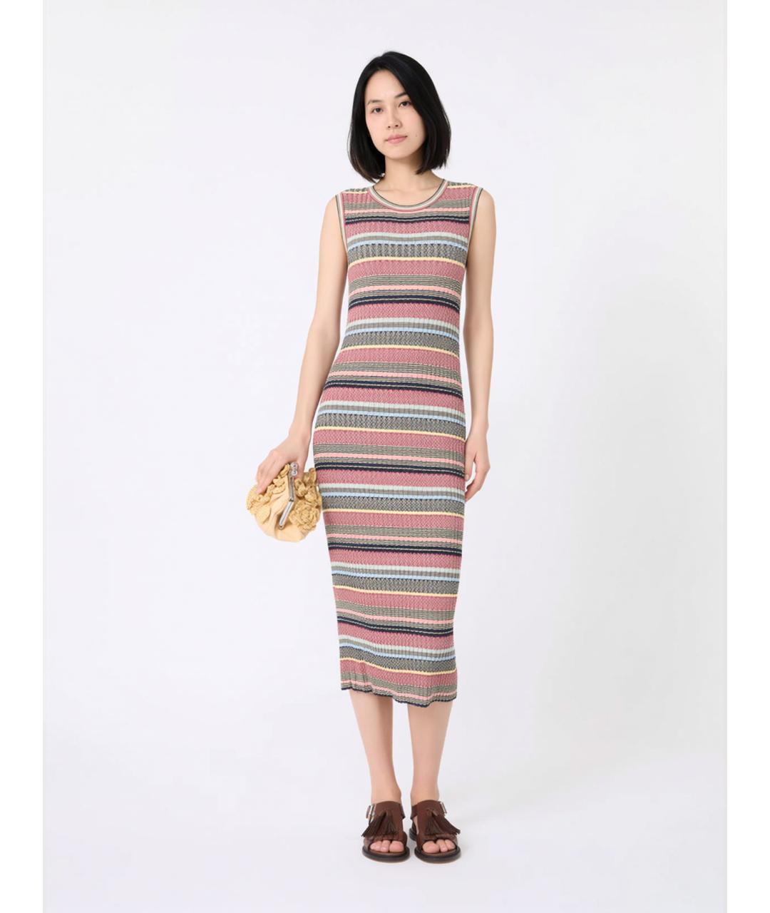 WEEKEND MAX MARA Мульти вискозное повседневное платье, фото 2
