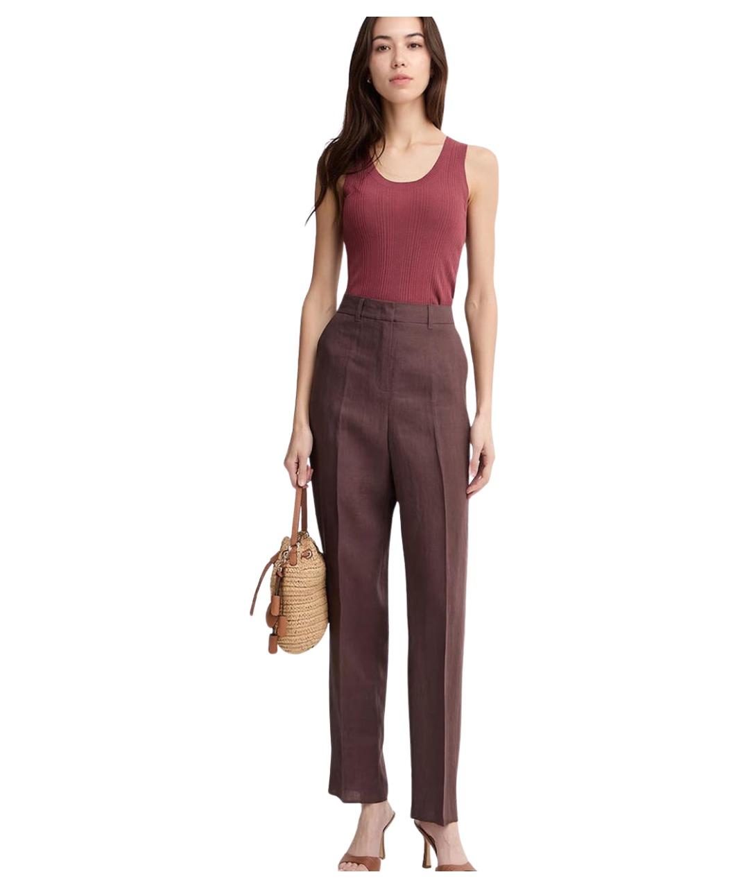 WEEKEND MAX MARA Бордовая вискозная футболка, фото 2