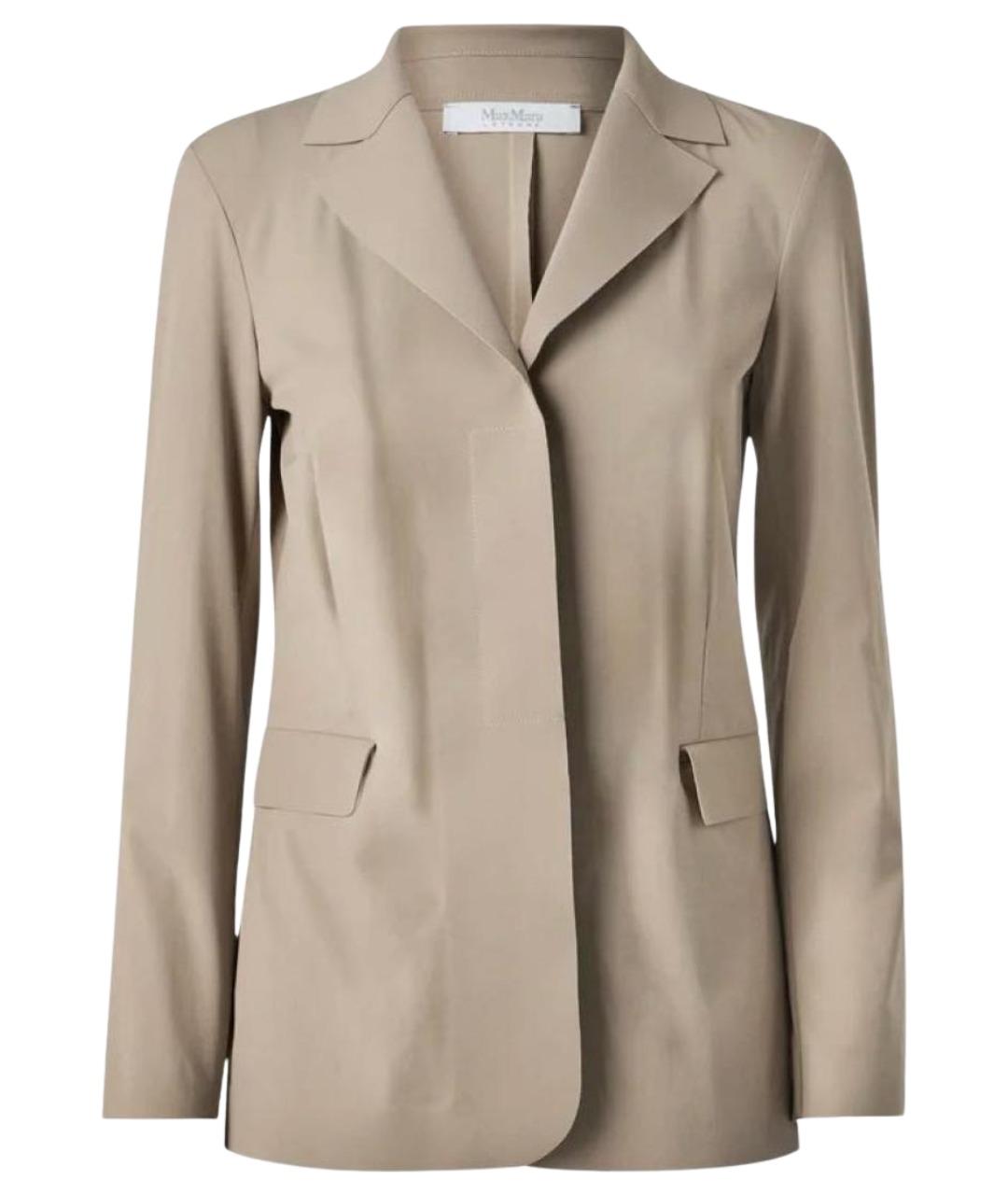MAX MARA Бежевый жакет/пиджак, фото 1