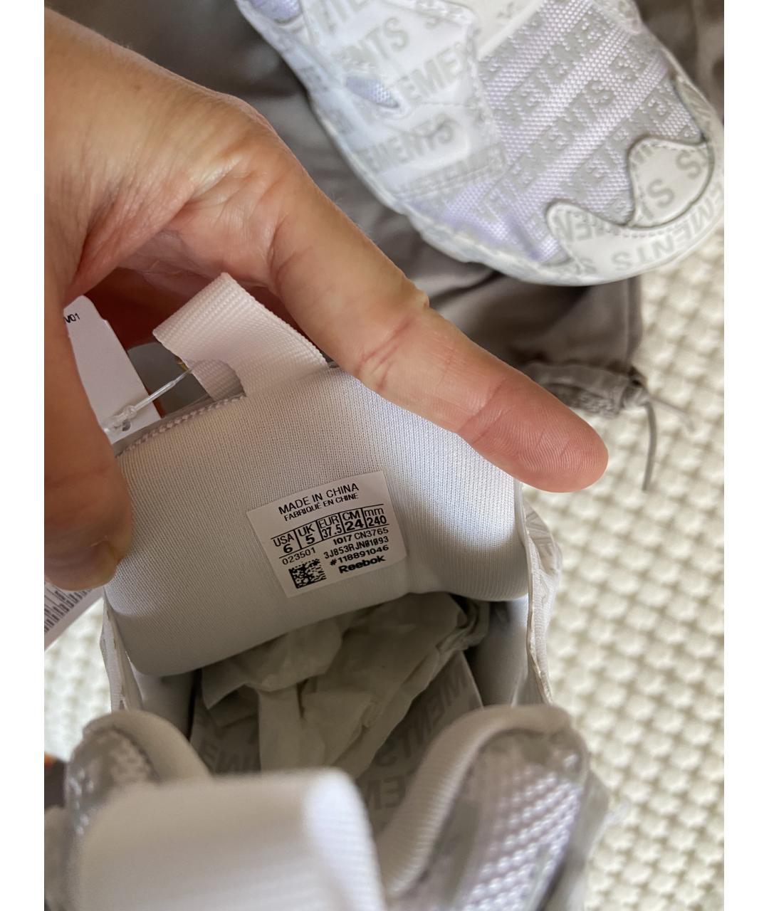 VETEMENTS Белые синтетические кроссовки, фото 7