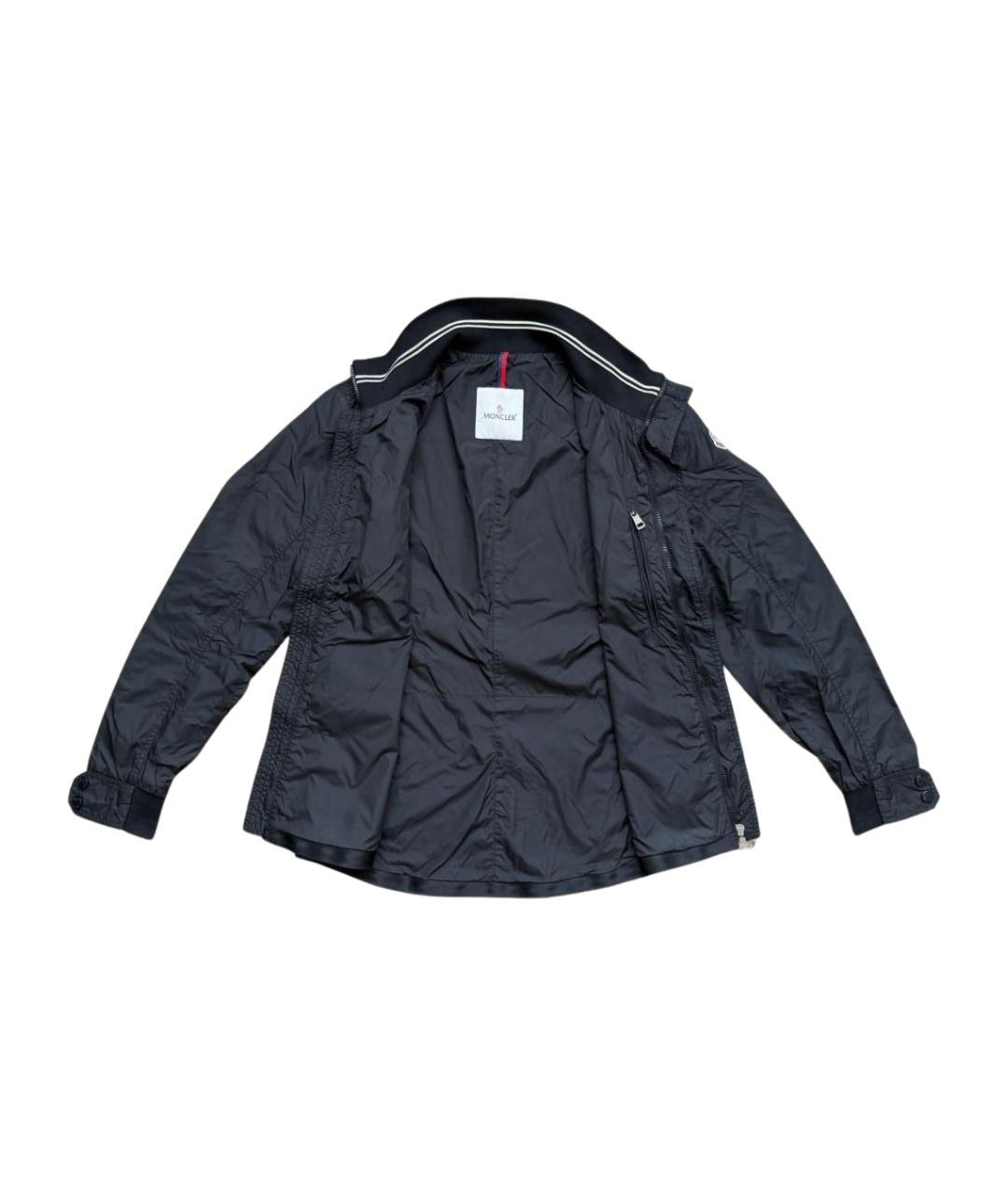 MONCLER Черная полиэстеровая куртка, фото 1