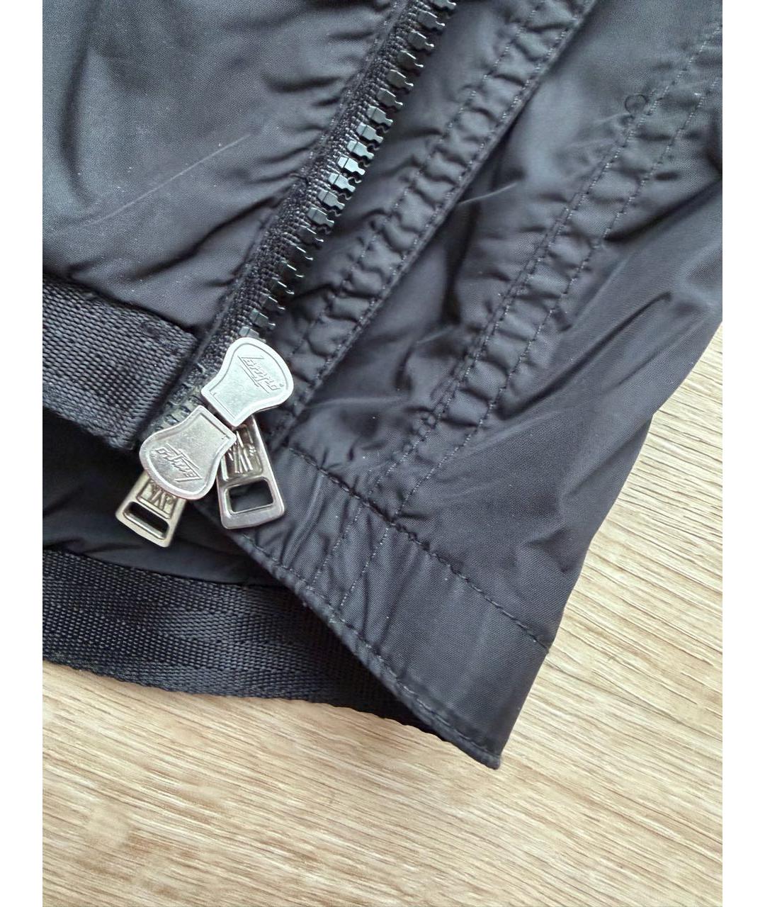 MONCLER Черная полиэстеровая куртка, фото 6