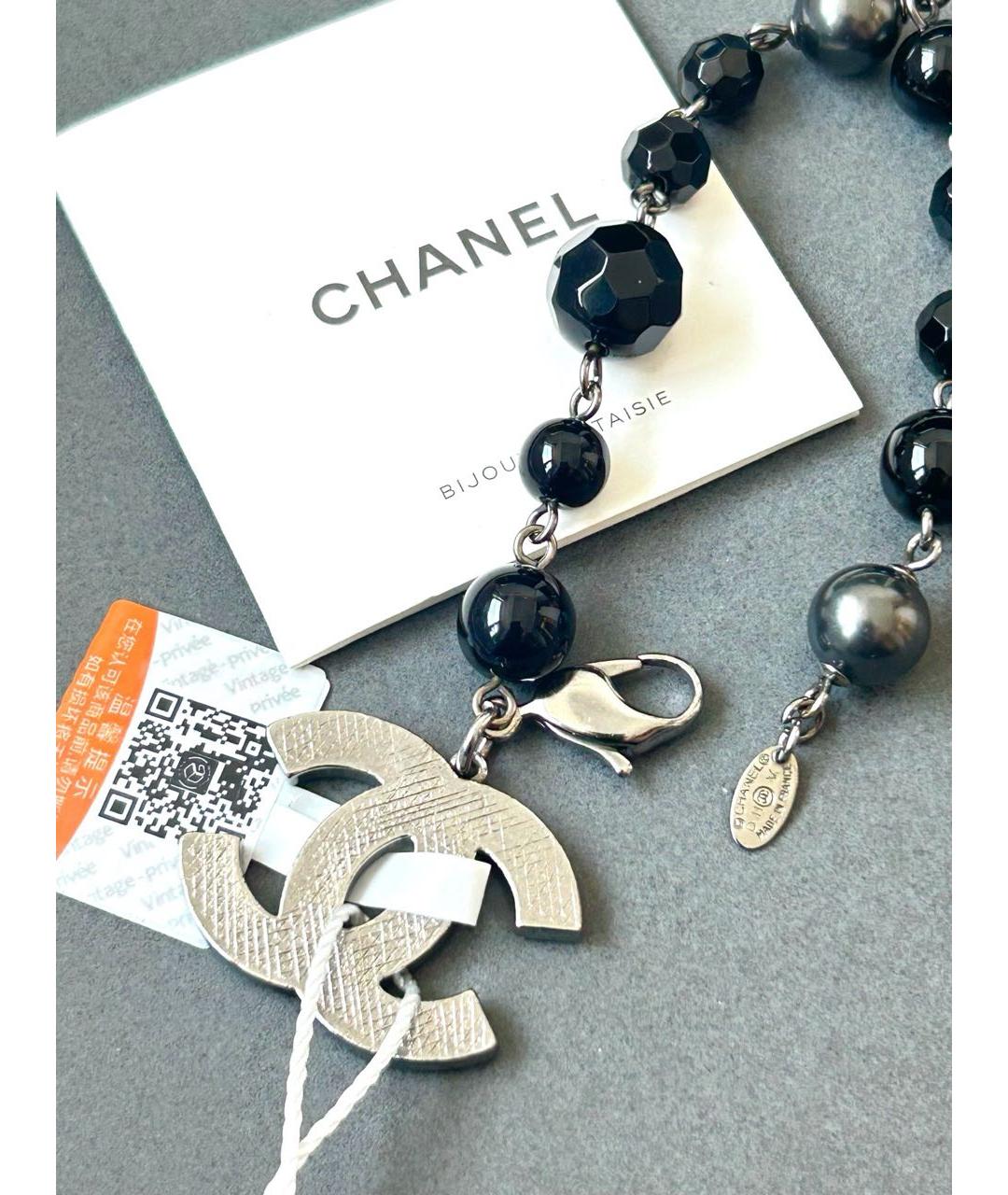 CHANEL Черный браслет, фото 2